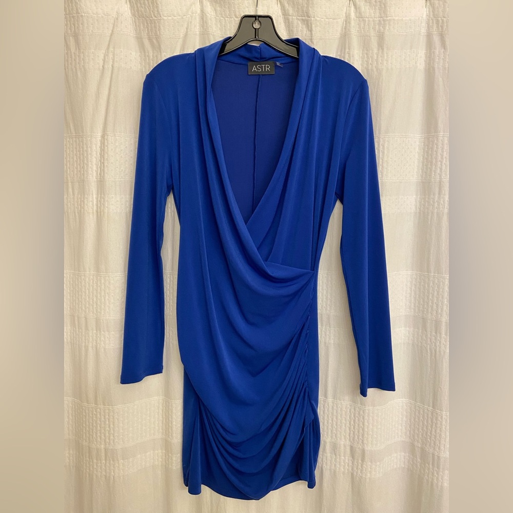 ASTR plunge neckline dress